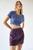 商品Urban Renewal | Urban Renewal Remade Bleached Cord Mini Skirt颜色Blue