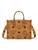 MCM | Small Munchen Maxi Monogram Tote Bag, 颜色COGNAC