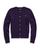 颜色: Purple, Ralph Lauren | Girls' Mini-Cable Cotton Cardigan - Little Kid, Big Kid