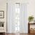 颜色: White, Elrene Home Fashions | Harrow Solid Texture Blackout Window Curtain Panel, 52" x 84"