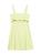 color KEY LIME, Theory | Draped-Back Linen Minidress
