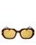 color Havana/Yellow, Tom Ford | Women's Veronique Square Sunglasses, 55mm