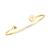 颜色: P, Sarah Chloe | Initial Elle Cuff Bangle Bracelet in 14K Gold-Plated Sterling Silver