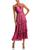 商品AQUA | Strappy Ruched Midi Dress - 100% Exclusive颜色Rose