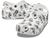 Crocs | Classic Clog - Seasonal Graphic (Little Kid/Big Kid), 颜色White/Black Skull Print