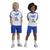 颜色: White/Semi Lucid Blue, Adidas | adidas Originals Disney Mickey & Friends Shorts and T-Shirt Set - Boys' Preschool