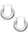 颜色: White Gold, Macy's | Small Polished Tube Hoop Earrings in 10k Gold and White Gold