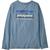 颜色: P-6 Mission: Light Plume Grey, Patagonia | Regenerative Organic Cotton Long-Sleeve T-Shirt - Girls'