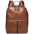 商品Fossil | Women's Tess Leather Laptop Backpack颜色Brown
