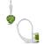 颜色: Peridot, Macy's | Gemstone Leverback Earrings in 10K White Gold