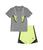 NIKE | Sport Footwear Graphic T-Shirt and Shorts Two-Piece Set (Toddler), 颜色Volt