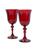 商品第8个颜色RED, Estelle Colored Glass | Tinted Regal Goblets 2-Piece Set