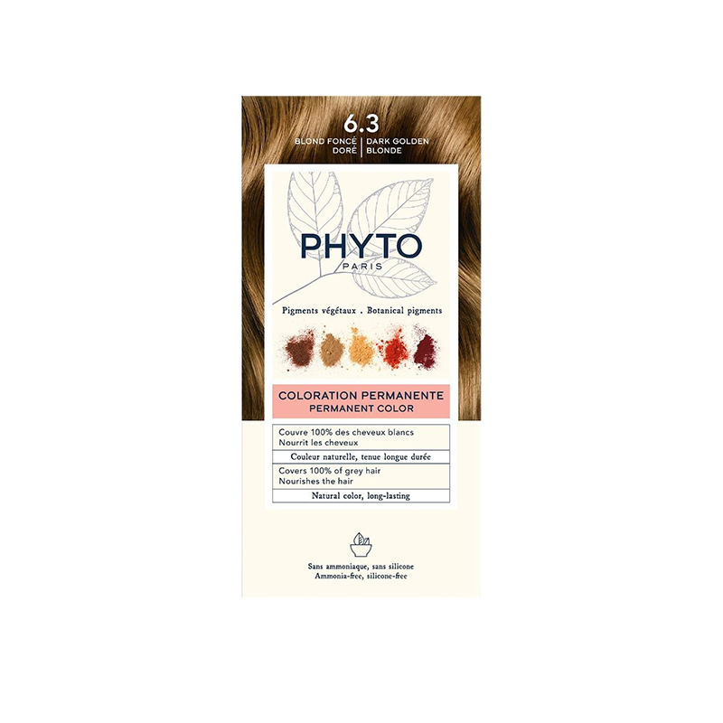 商品第5个颜色暗金色BLOND FONCE DORE, Phyto | PHYTO发朵全色系染发剂112ml（显影乳液50ml+染色剂50ml+发膜12ml）