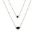 颜色: Black, DKNY | Gold-Tone Crystal Layered Pendant Necklace, 16" + 3" extender