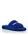 color Blue/Red/White, Balenciaga | Men's Furry Campaign Slide Sandals