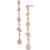 Givenchy | Crystal Pavé Cluster Linear Drop Earrings, 颜色ROSE GOLD