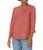 color Red Ochre Stripe, Van Heusen | Women's 3/4 Sleeve Knit Top