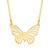 商品第2个颜色16 in, Canaria Fine Jewelry | Canaria Italian 10kt Yellow Gold Butterfly Necklace