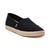 颜色: Black Recycled Cotton Slubby Woven, TOMS | Women's Alpargata Rope 2.0 Espadrille Slip-On Flats