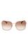 color Gold/Brown Gradient, Chloé | Women's Square Sunglasses, 59mm