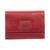color Red, Mancini Leather Goods | Women's Croco Collection RFID Secure Mini Clutch Wallet