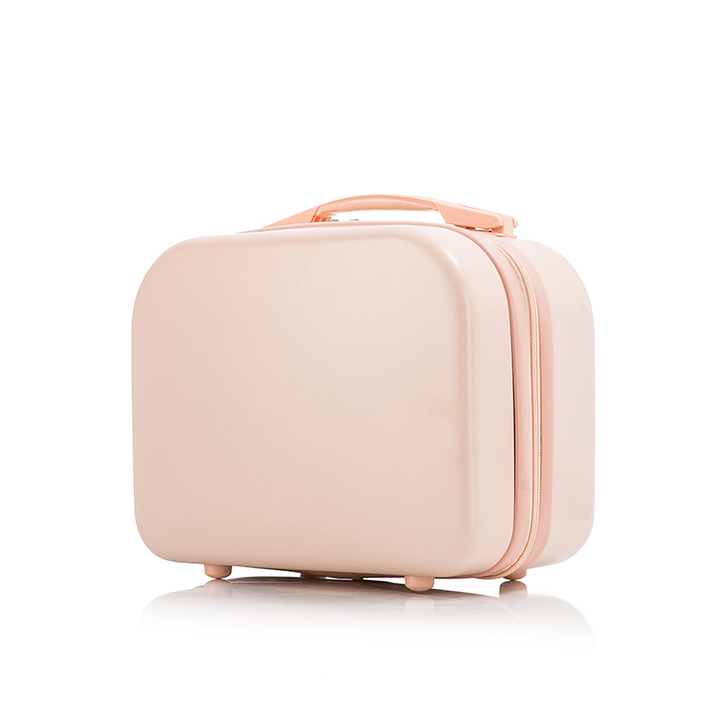YeeCollene | 易可邻14寸手提箱子母箱节日儿童行李箱小型礼盒化妆箱包, 颜色粉红色