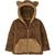 颜 色: Moose Brown, Patagonia | Furry Friends Fleece Hooded Jacket - Toddlers'