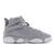 颜色: Wolf Grey-Cool Grey-White, Jordan | Jordan 6 Rings - Grade School Shoes