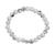 商品第2个颜色Howlite/Silver, Macy's | Genuine Stone Bead Stretch Bracelet with Silver Plate or Gold Plate Bead Accent