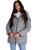Steve Madden | Cozy Lined Glacier Shield Womens Cozy Quilted Glacier Shield Coat, 颜色ice grey