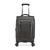 颜色: Charcoal, Brookstone | Elswood 21" Softside Carry-On Luggage with Charging Port