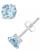 颜色: Aquamarine, Macy's | Gemstone Stud Earrings in 10k White Gold