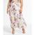 color Pink Floral, Love, Fire | Trendy Plus Size Mesh Maxi Skirt