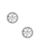 商品Tory Burch | Crystal Circle Logo Stud Earrings颜色Silver