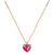color Ruby, Kate Spade | Gold-Tone Birthstone Heart Pendant Necklace, 16" + 3" extender