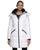 颜色: White, DKNY | Box Quilt Jacket With Fur Trim