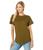 color Golden Spinach, Madewell | Whisper Cotton Rib Crew Neck Tee
