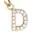 color LETTER D, MATEO | 14K Yellow Gold & Diamond Initial Pendant Necklace