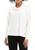 商品Calvin Klein | Women's Cowl Neck Velour Pullover Shirt颜色Milk