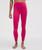 颜色: Raspberry coulis, Lululemon | Wunder Under SmoothCover High-Rise Tight 25"
