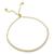 颜色: gold, Savvy Cie Jewels | Ss 925 Roseplated White Cz Pull Bracelet