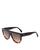 color Black Havana/Brown Non-Polarized, Celine | Unisex Polarized and Non-Polarized Flat Top Aviator Sunglasses, 60mm