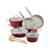 商品第1个颜色Sienna Red, Ayesha Curry | 12-Pc. Porcelain Enamel Non-Stick Cookware Set