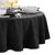 商品第1个颜色Black, Elrene Home Fashions | Continental Solid Texture Water and Stain Resistant Round Tablecloth, 70"