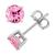商品Essentials | And Now This Glass Stone Stud Earrings in Silver-Plate颜色Pink Cubic Zirconia