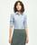 颜色: Blue, Brooks Brothers | Fitted Stretch Supima® Cotton Non-Iron Multi-Stripe Dress Shirt