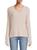 商品Saks Fifth Avenue | Ribbed V Neck Boxy Cashmere Sweater颜色SAND