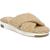 商品Sam Edelman | Sam Edelman Womens Alice Faux Fur Slippers Slide Sandals颜色Camel Sherling