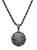 颜色: BLACK, Anthony Jacobs | Stainless Steel & Simulated Diamond Basketball Pendant Necklace