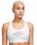 颜色: White, NIKE | Women's Swoosh Logo Medium-Support Padded Sport Bra